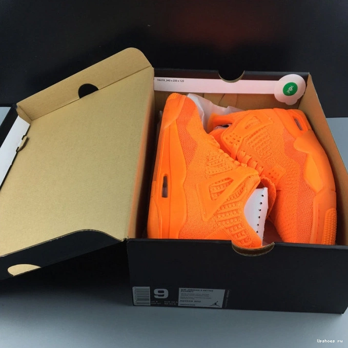 AIR FLYKNIT “TOTAL AQ3559-800 ORANGE” JORDAN 4 0924